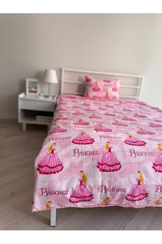 Tek Kişilik Çift Taraflı Nevresim Ve 1 Adet Yastık Kılıfı Pembeprenses