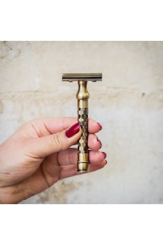 Pearl Shaving Krom Kaplama Antik Taraksız Jiletli Tıraş Bıçağı