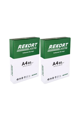 Mopak Rekort A4 80gr/m2 Fotokopi Kağıdı 1000 Adet 2pk 500