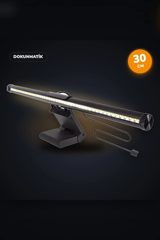 Dokunmatik Monitör Işık Çubuğu 30 Cm 3 Işık Modlu Kademesiz Parlaklık Usb Ekran Lambası