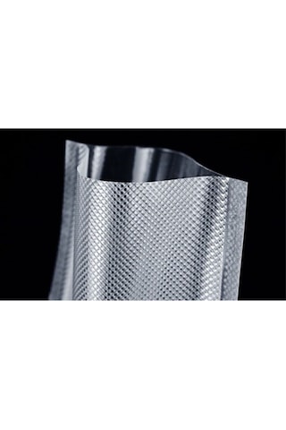 17x25, 200 Adet Tırtıklı Vakum Makinesi Poşeti- Torbası