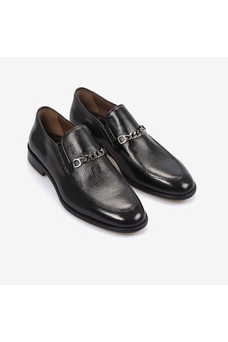 Mocassini Erkek Klasik Ayakkabı 9338 Siyah Buffalo