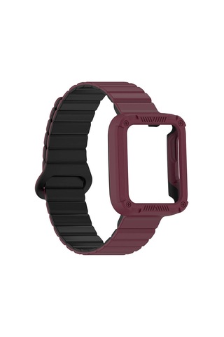 Effox Xiaomi Redmi Watch 2 Silikon Kordon Krd-105 Strap Kayış-pembe-turuncu
