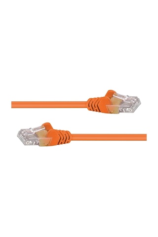Cat6 Patch Kablo 20 Metre U/utp Lszh %100 Saf Bakır Cu/cu 1 Gigabit - Turuncu