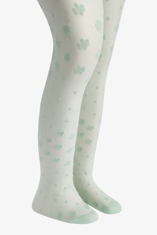 Penti Kız Çocuk Pretty Dotted Daisy Külotlu Çorap Açık Yeşil
