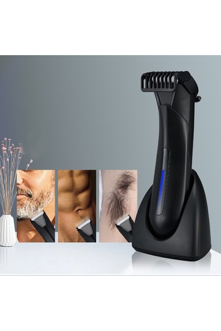 Moveevo Zcb108 Erkek Tıraş Makinesi Özel Bölgeler Koltuk Altı Kılları Düzeltici Siyah + Şarj Standı