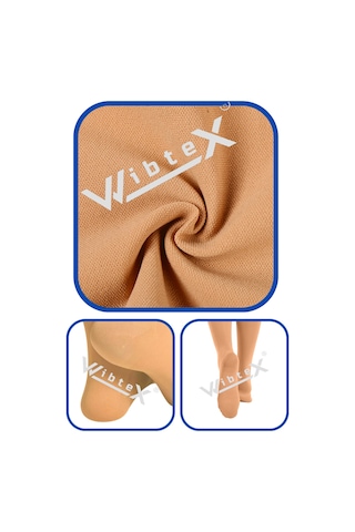 Wibtex Külotlu Varis Çorabı Kapalı Burun Ten Rengi