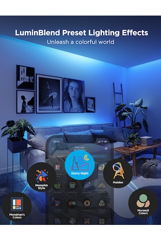 Govee Rgbwwıc Matter Destekli Kesilebilir Led Şerit 2 Pro 5 Metre