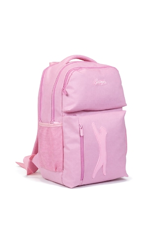 Slazenger Lisanslı Logolu Sırt Çantası - Pembe 3 Bölmeli Sırt Çantası