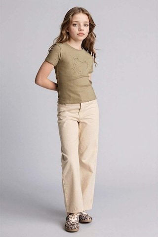 Defacto 90s Wıde Leg Gabardin Pantolon Kız Çocuk G0603a826sper41 Ekru-er41