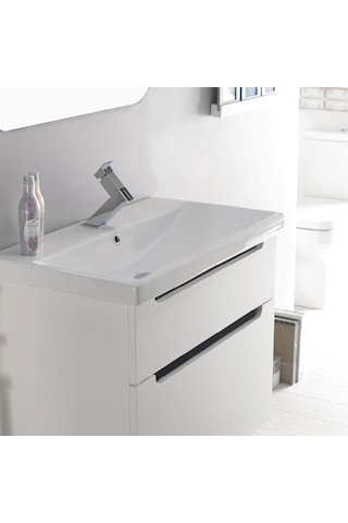 Turkuaz Seramik Cerastyle Elite Etajer Uyumlu Damlalıklı Lavabo 90 x 45 CM