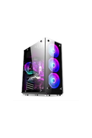 Blueforce Hunter 4 RGB Fanlı Atx-Mini Atx Itx Uyumlu Mid Tower Bilgisayar Kasası