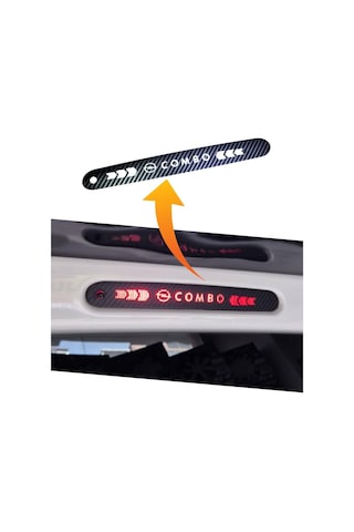 Opel Combo Karbon Arka Fren Stop Lambası Sticker 2019-2025