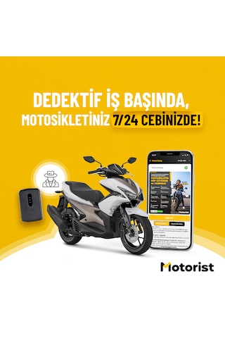 Motorist Motosiklet Takip Sistemi 12 Ay + Siren/buzzer Motorda S