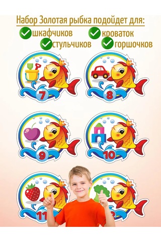 Sprintfox Anaokulu Dolap Etiketleri Balık Şeklinde Markalaştırma İçin 451116553 Açık Mavi