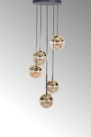 Nova 5 Li Gold-siyah Metal Gövde Bal Rengi Camlı Tasarım Lüx ... Gold