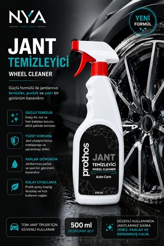 Jant Temizleyici 500 Ml. Güçlü Jant Ve Lastik Temizleme Spreyi -