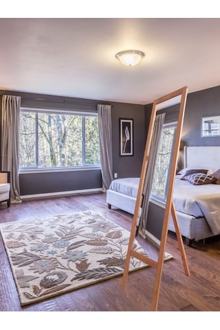 Ahşap Ayaklı Boy Ayna Açık Meşe