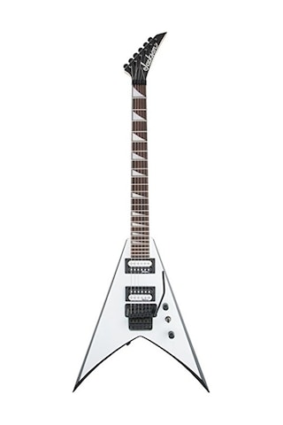Jackson 2910224577 Js King V Js32 Elektro Gitar White W/black Bevels Beyaz Gövde Siyah Kenar Çizgileri Ve Floyd Rose
