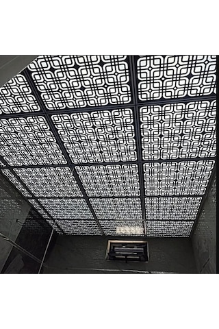 Asma Tavan Uyumlu Led Döşenebilir Moderna 60x60 Cm Tavan Paneli- Siyah Renk