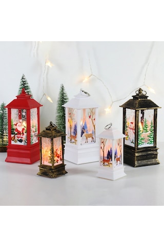 Teltree Noel Işıklı Dekoratif Masa Süsü - Küçük Boy İsa Figürü, Ag13 Pil Dahil, Retro Noel Vibe, Plastik Malzeme, Akşam Lambası Diğer