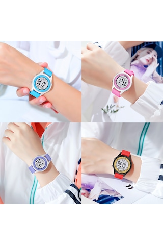 Xindoker Skmeı 1758 Spor Akıllı Saat - 100m Su Geçirmez, Kronometre, Alarm, Gösterge Işığı, Gün/ Tarih, Unisex, Lacivert Çok Renkli