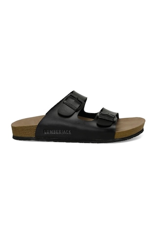 Lumberjack Mendy 4fx Siyah Comfort Anatomik Tokalı Günlük Terlik Siyah