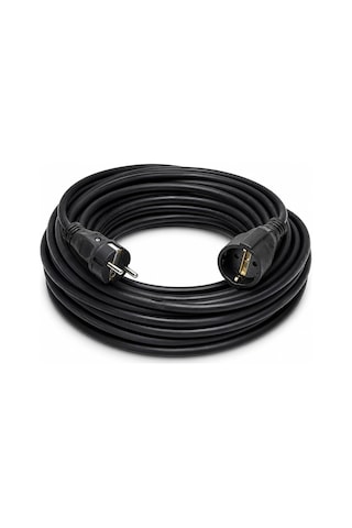 3x2.5mm Ttr Topraklı Siyah Kauçuk Seyyar Uzatma Kablosu 20 Metre Genel