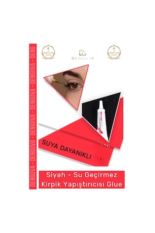Glue Güçlü Kalıcı Doğal Pratik Uygulama Su Geçirmez Kirpik Yapıştırıcısı Glue Siyah Renk