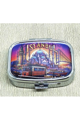 İstanbul Temalı İlaç Kutusu Alk4369 Renkli