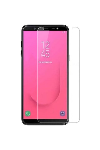 Samsung Uyumlu Galaxy J8 Nano Kırılmaz Cam Ekran Koruyucu Şeffaf