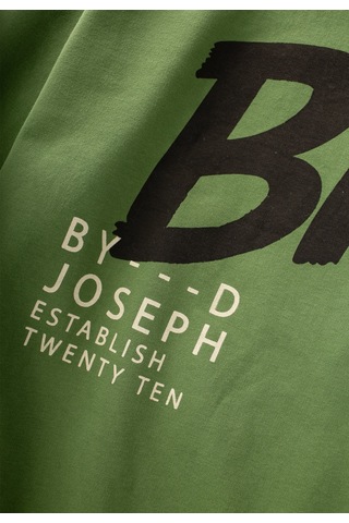 Cigit Baskılı Erkek Çocuk Kışlık Sweatshirt 8-12 Yaş Yağ Yeşili