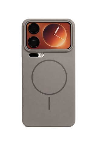 Mi 17 Pro Max Uyumlu Kamera Çıkıntılı Magsafe Wireless Şarj Özellikli Sert Sararmaz Silikon Kılıf