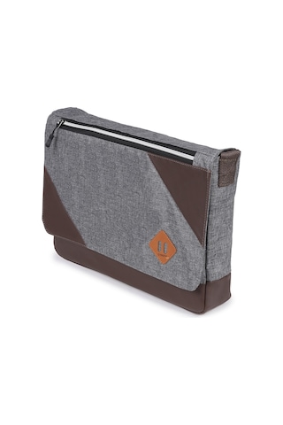 Strong 15.6 Inch Laptop Bölmeli Omuz Askılı Postacı Çantası Kft03 Gri