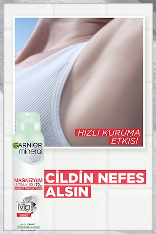 Garnier Mineral Magnezyum Ultra Kuru Kadın Sprey Deodorant 3 x 150 ML