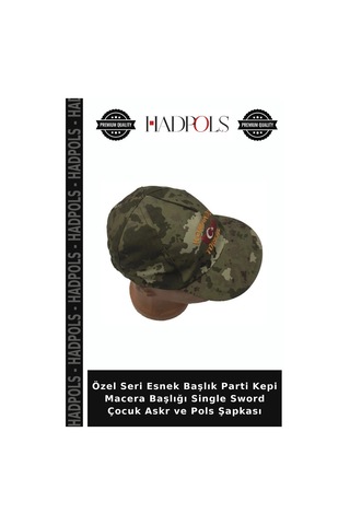 Hadpols Özel Seri Esnek Başlık Parti Kepi Macera Başlığı Single Sword Çocuk Askr Ve Pols Şapkası Renkli