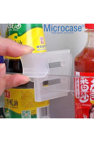 Microcase Sert Plastik Buzdolabı Bölüm Düzenleyici Ayracı Buzdolabı Organizatörü-al5273 8 Adet Beyaz