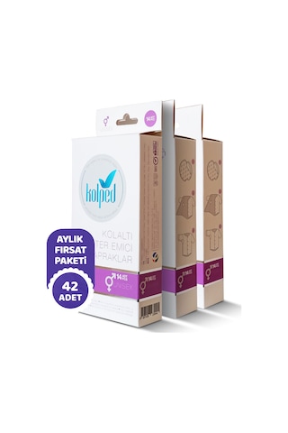 Kolped Koltuk Altı Pedi Ter Emici Yapraklar 42 Adet 3'lü Set