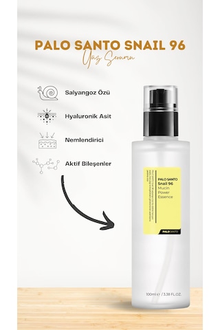 Palo Santo Advanced Snail 96 Mucin Power Salyangoz Özlü Nemlendirici ve Besleyici Esans 100 ML