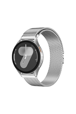 Kilifone - Xiaomi Mi Watch Color 22mm Uyumlu - Kordon Metal Hasır Kordon - Krd-25 - Gümüş - T36953