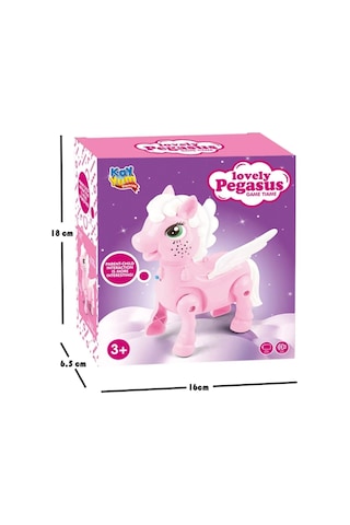 Unicorn Pony Işıklı Sesli Pilli Yürüyen Mavi-pembe Oyuncak Figür Renk Belirtiniz Lütfen