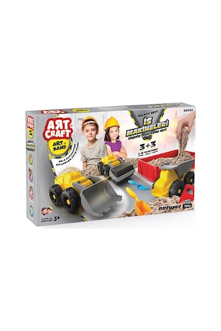 Dede Art Craft İş Makineleri Kinetik Oyun Kumu Seti +3 Yaş 5 Adet