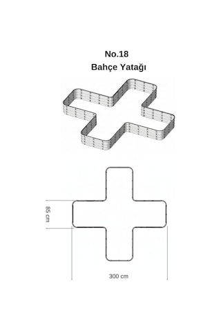 Modüler Yükseltilmiş Bahçe Sebze Yatağı No:18 300x300 Gri