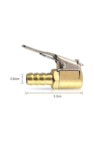 Monyee Zink Alaşımlı Altın 8mm Lastik Valfi Enflasyon Ucu - 6mm Boru Uyumlu, Araç/garaj/endüstriyel Kullanım