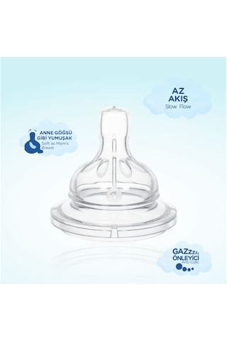 Wee Baby Silikon Biberon Emziği Geniş Ağızlı No:1 0-6 Ay