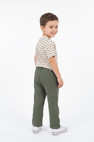 Miababy Müslin Pantolon Süprem Tişört 2li Takım Haki