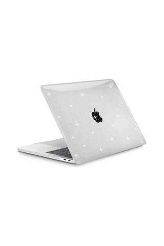 Macbook Neo 13 İnç A3404 İle Uyumlu Parlak Simli Şeffaf Kılıf Kapak Koruma Diğer