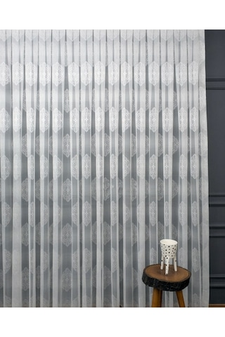 Evdepo Home Damask Kullanıma Hazır Tül Perde (546640830)