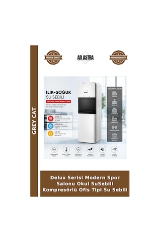 Delux Serisi Modern Spor Salonu Okul Susebili Kompresörlü Ofis Tipi Su Sebili