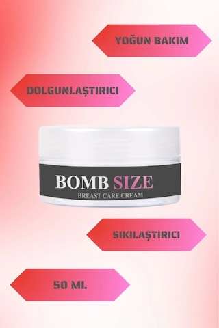 Bombsize Göğüs Şekillendirici Ve Sıkılaştırma 50 Ml + Çörek Otu Yağı 30 Ml